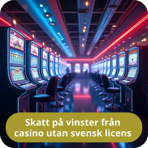 Skatt på vinster från casino utan svensk licens