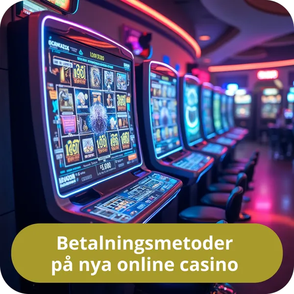 Betalningsmetoder på nya online casino